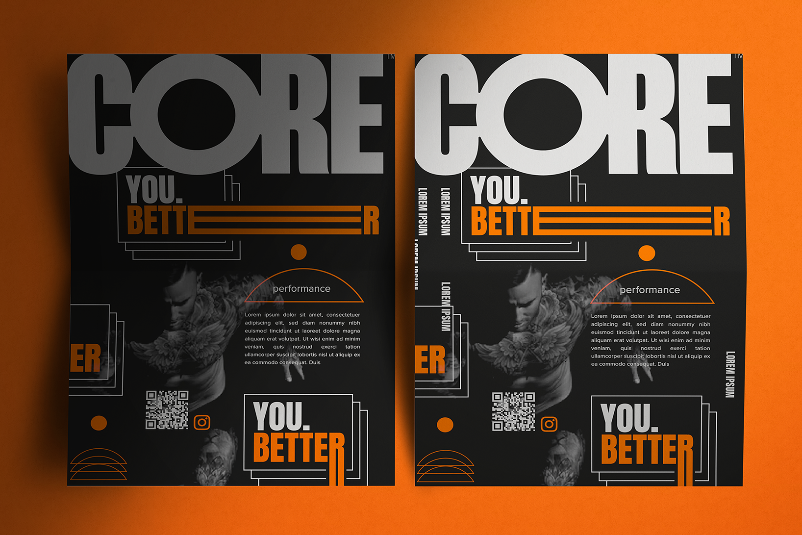 core flyer design mock