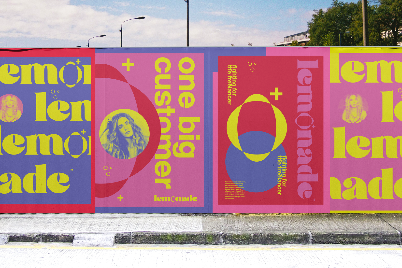 lemonade billboard design ollie london